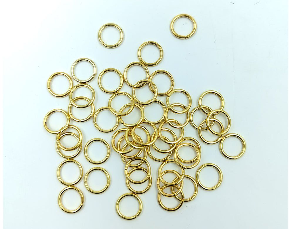 my store RESIN ACC 12MM GOLD CUTTING RING 50PCS/PKT