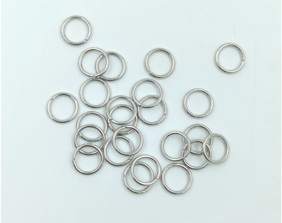 my store RESIN ACC 12MM SILVER CUTTING RING 50PCS/PKT