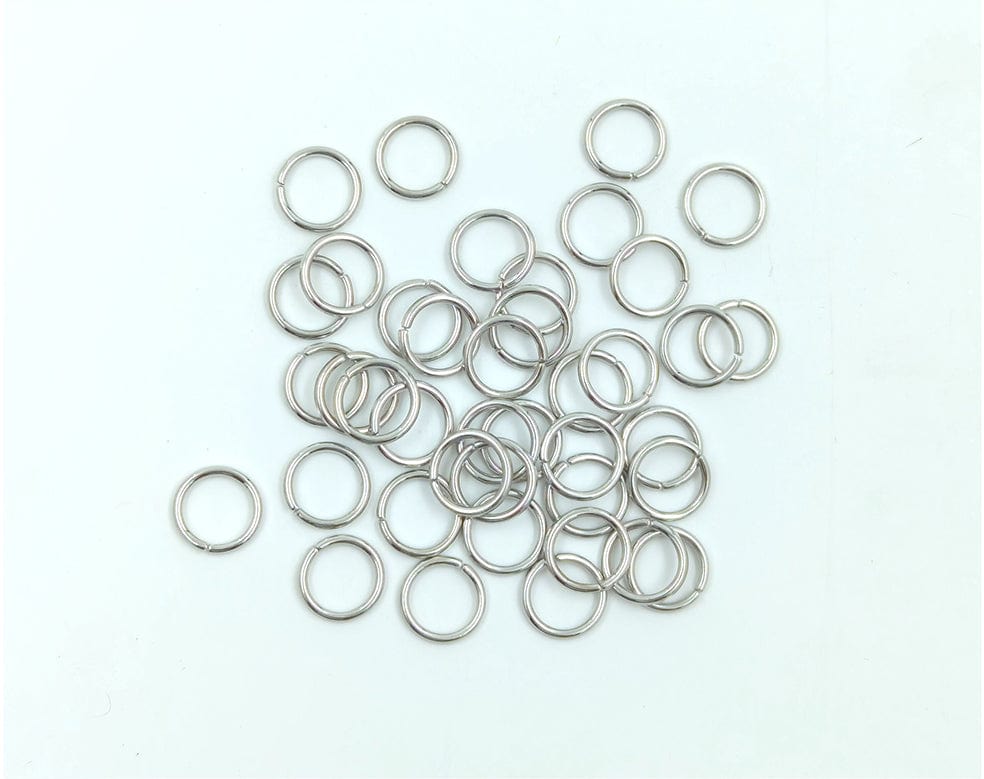 my store RESIN ACC SMALL SILVER CUTTING RING 100PCS/PKT