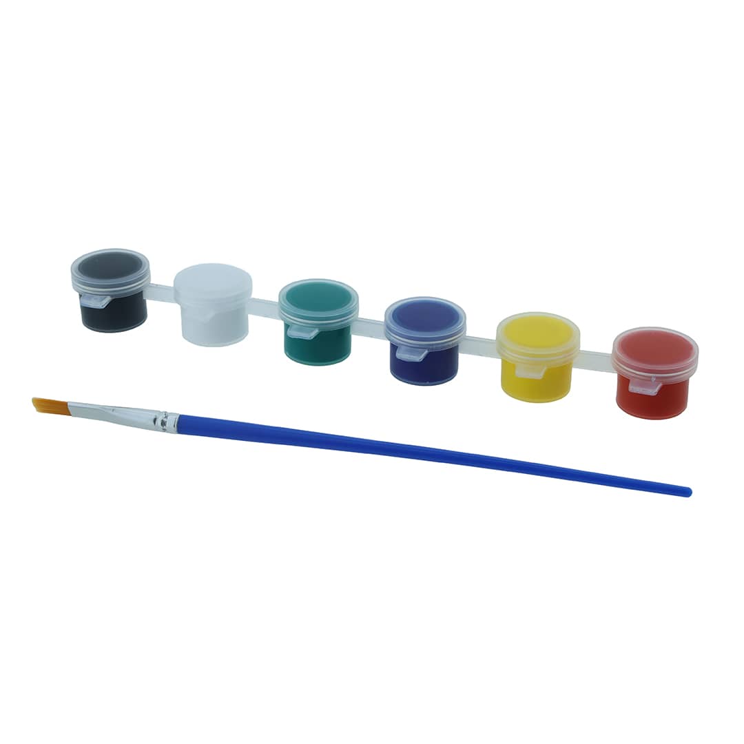 My Store CRAFT TOOLS 6 In 1 Acrylic Colour With Brush