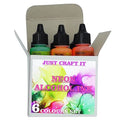 Crafteria SET OF 6PCS NEON ALCHOHOL INK