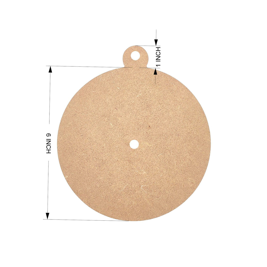 Crafteria 6 Inch MDF ROUND HANGER CLOCK