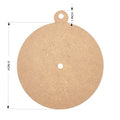 Crafteria 8 Inch MDF ROUND HANGER CLOCK