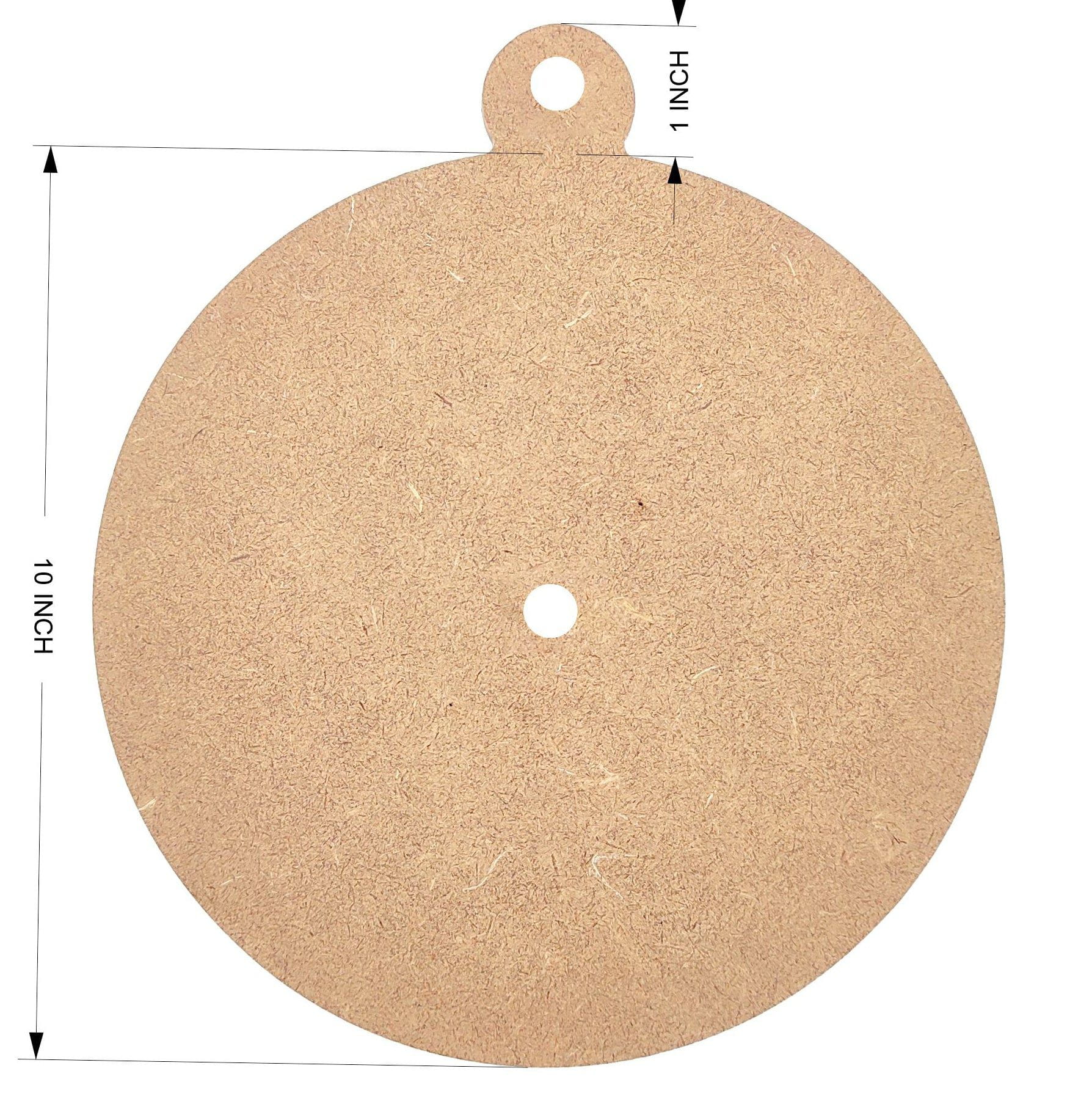 Crafteria 10 Inch MDF ROUND HANGER CLOCK