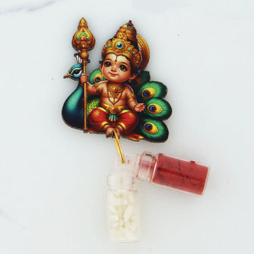 Crafteria Kumkum Chawal Bottle Set D06