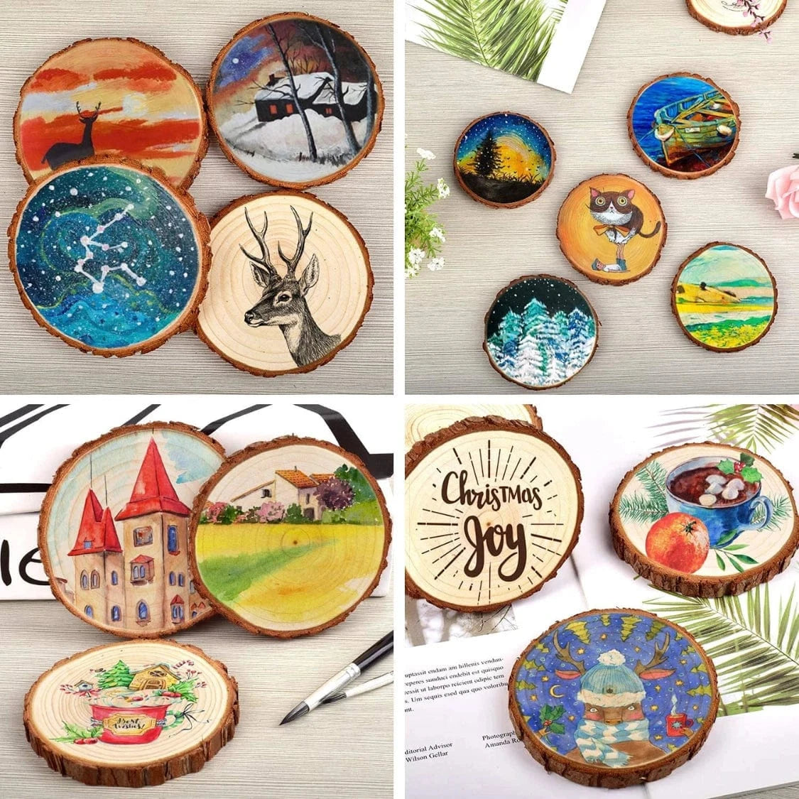 Crafteria Natural Wooden Coaster
