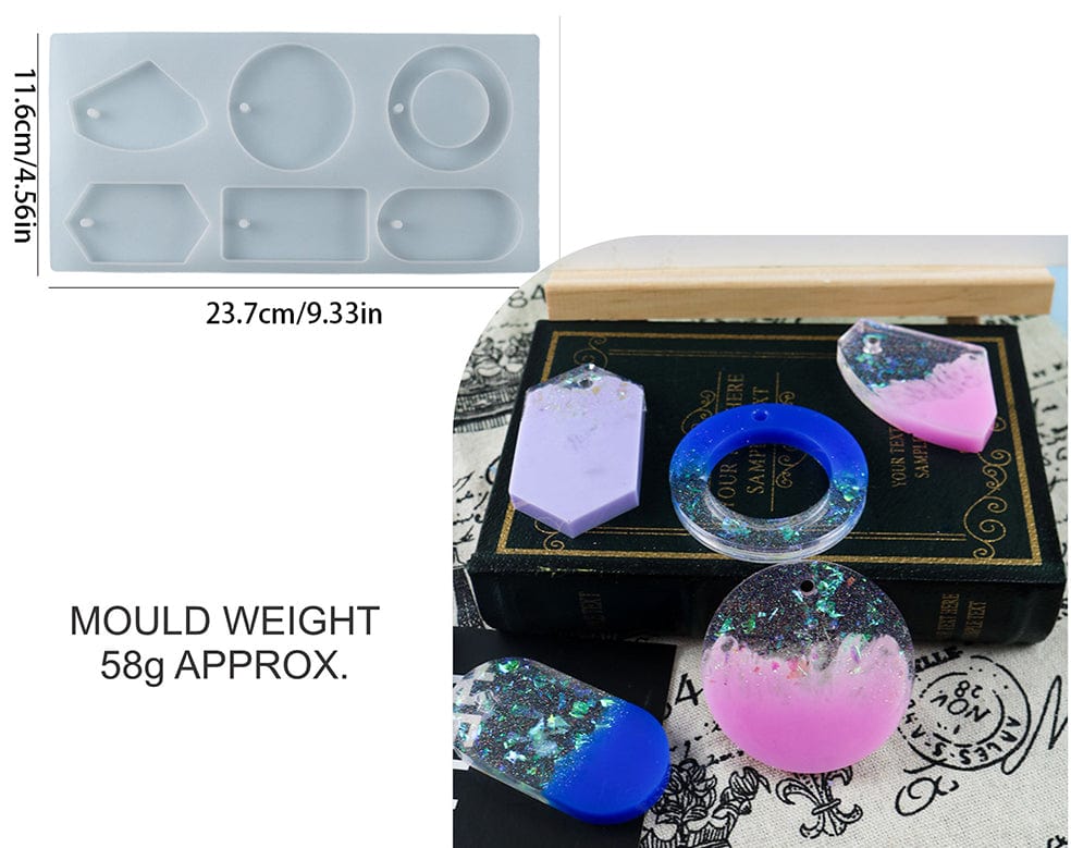 My Store Silicon Mould 6 IN 1 KEYCHAIN MOULD