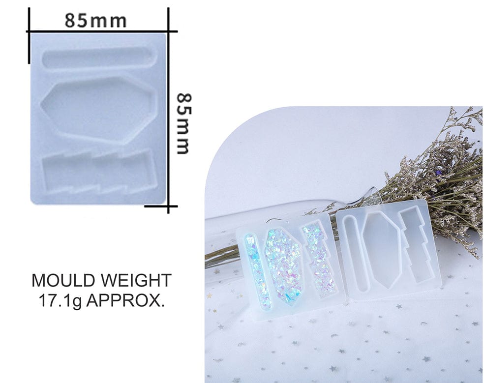 My Store Silicon Mould SM0010 3 IN 1 HAIR PIN MOULD