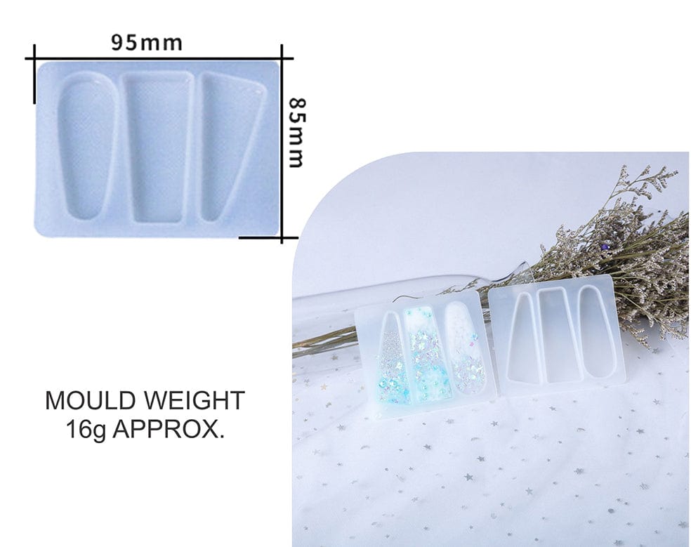 My Store Silicon Mould 3 IN 1 HAIR PIN MOULD D02