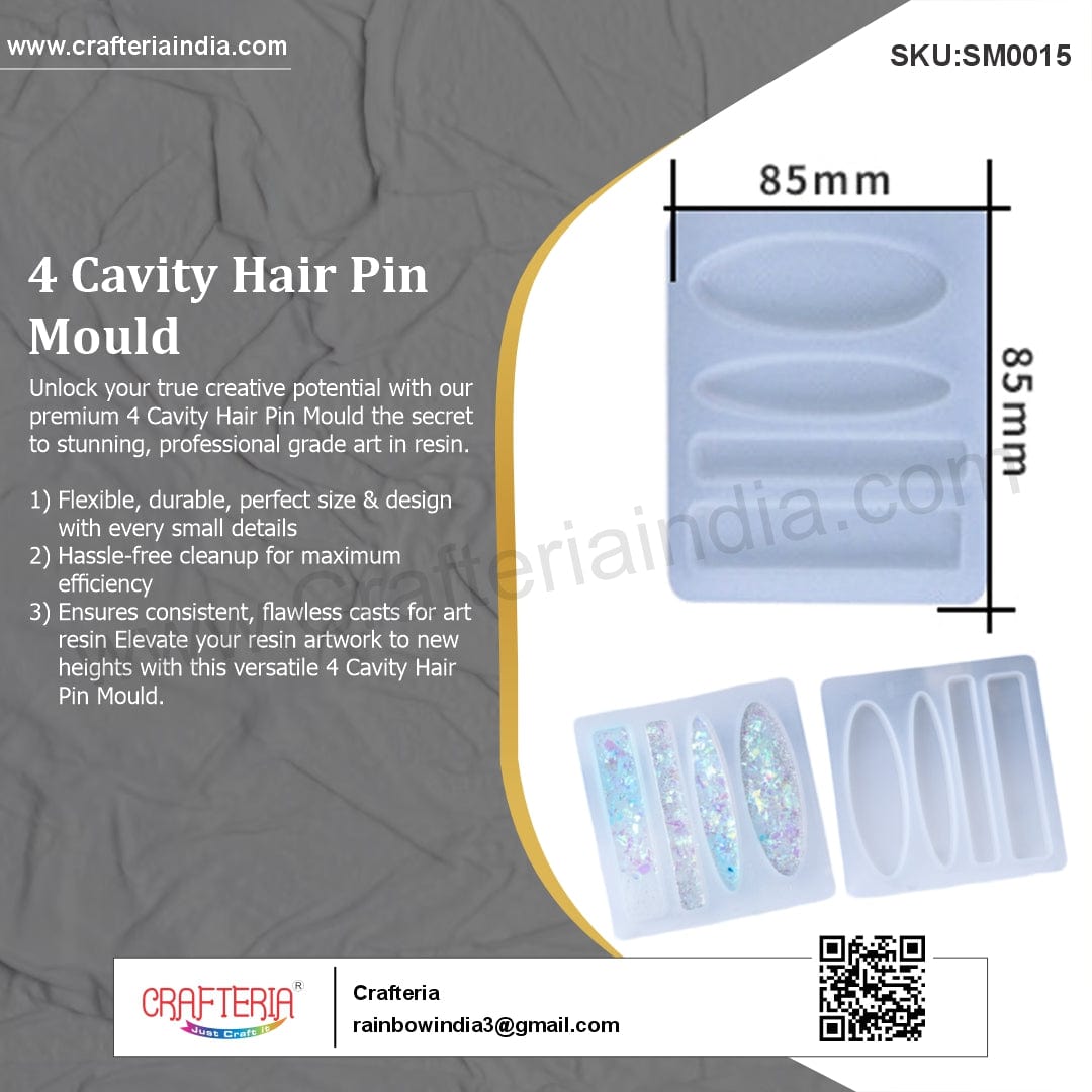 My Store Silicon Mould 4 IN 1 HAIR PIN MOULD