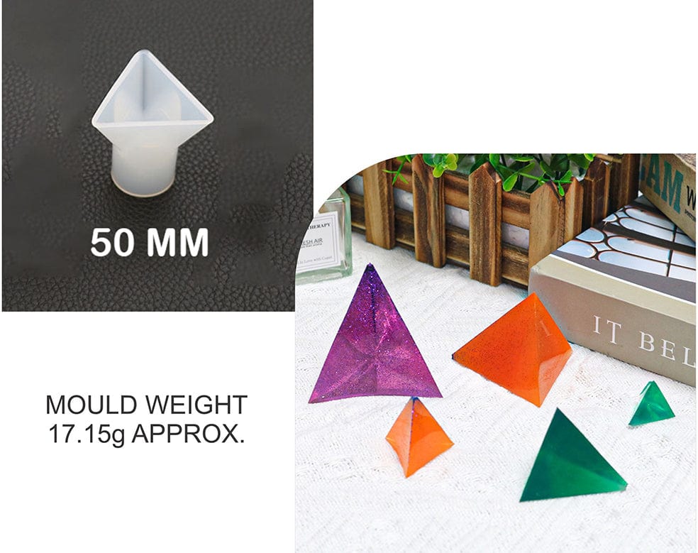 My Store Silicon Mould 50mm CRYSTAL PYRAMIND MOULD