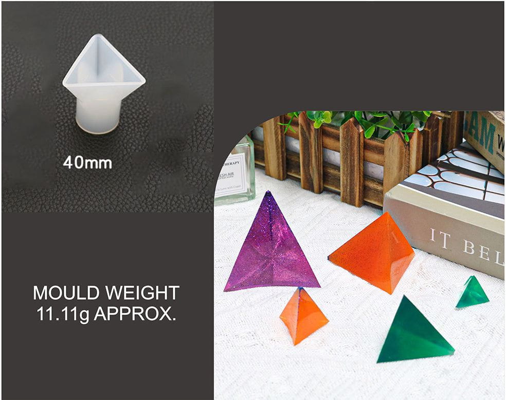 My Store Silicon Mould 40mm CRYSTAL PYRAMIND MOULD