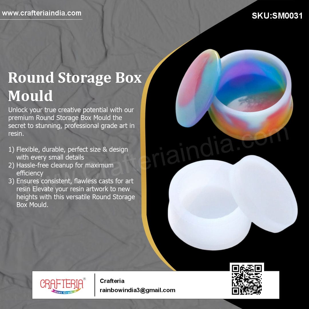 My Store Silicon Mould ROUND STORAGE BOX MOULD