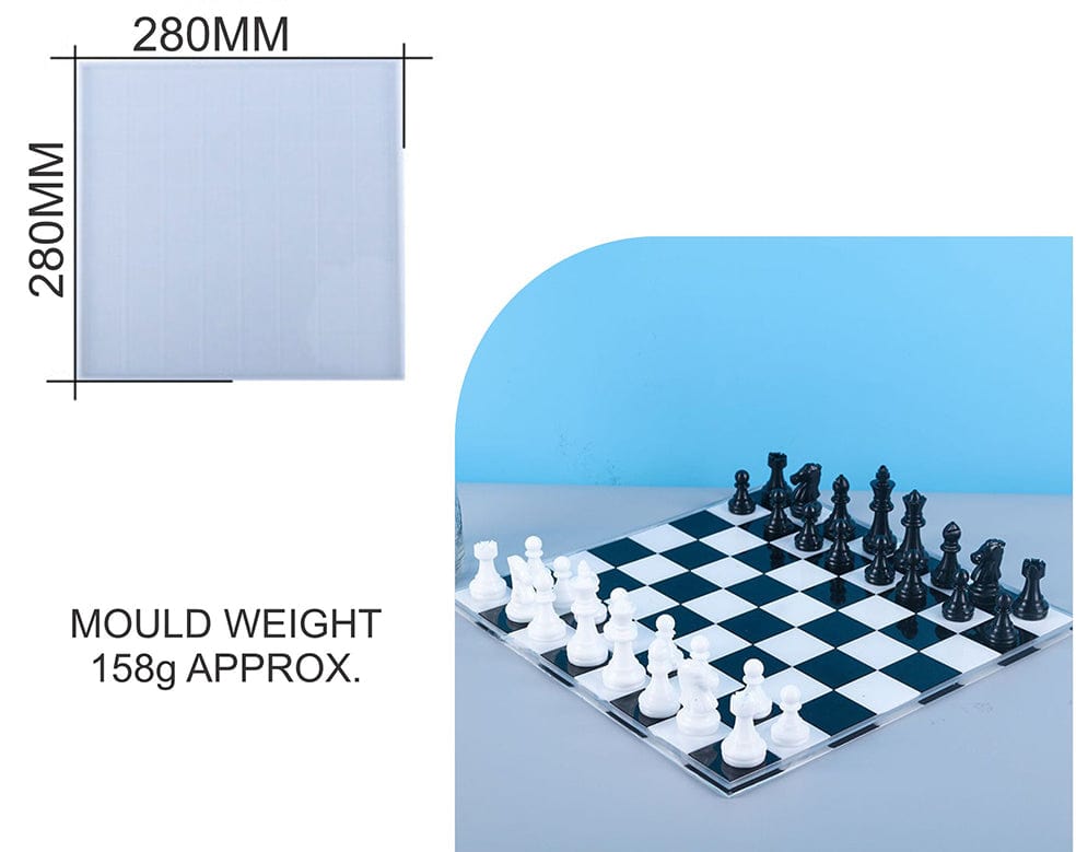 My Store Silicon Mould MEDIUM CHESS BOARD MOULD