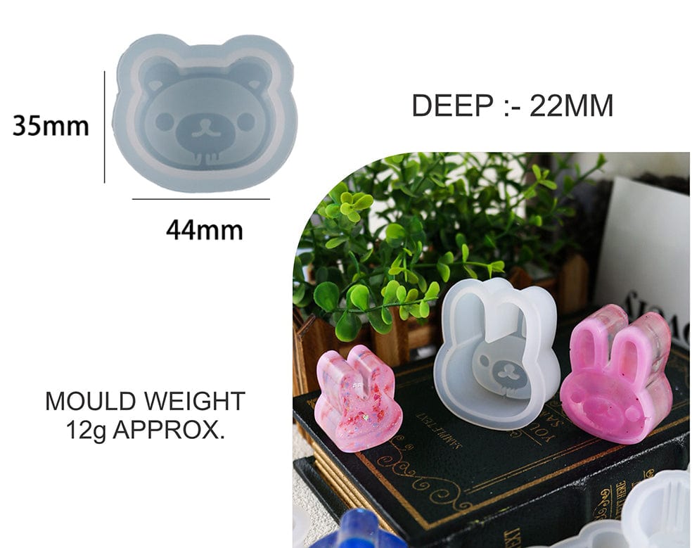 My Store Silicon Mould BEAR FACE MOULD D01