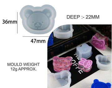 My Store Silicon Mould BEAR FACE MOULD D02