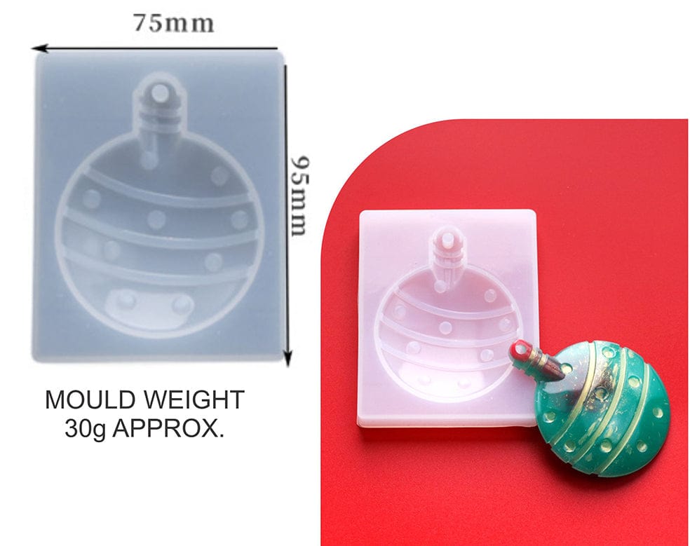 My Store Silicon Mould CHRISTMAS PENDANT & KEYCHAIN MOULD