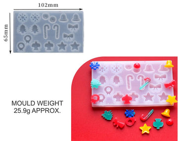 My Store Silicon Mould 18 IN 1 CHRISTMAS ACCESSORY MOULD