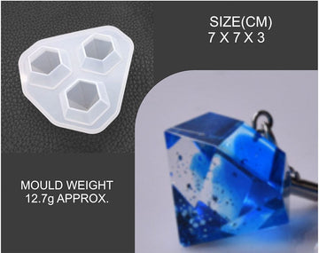 My Store Silicon Mould Big 3 Cavity Diamond Mould