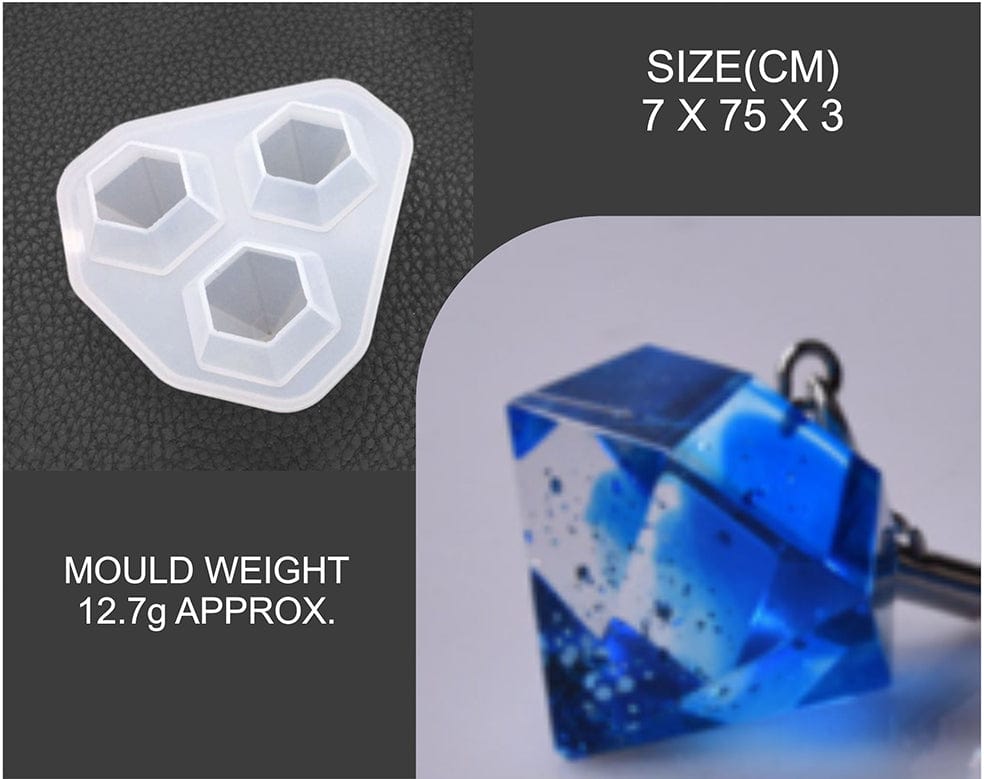 My Store Silicon Mould BIG 3 IN 1 DIAMOND MOULD