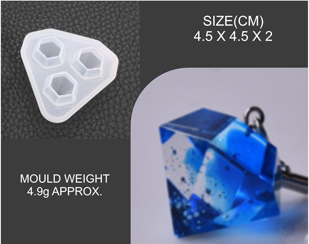 My Store Silicon Mould SMALL 3 IN 1 DIAMOND MOULD