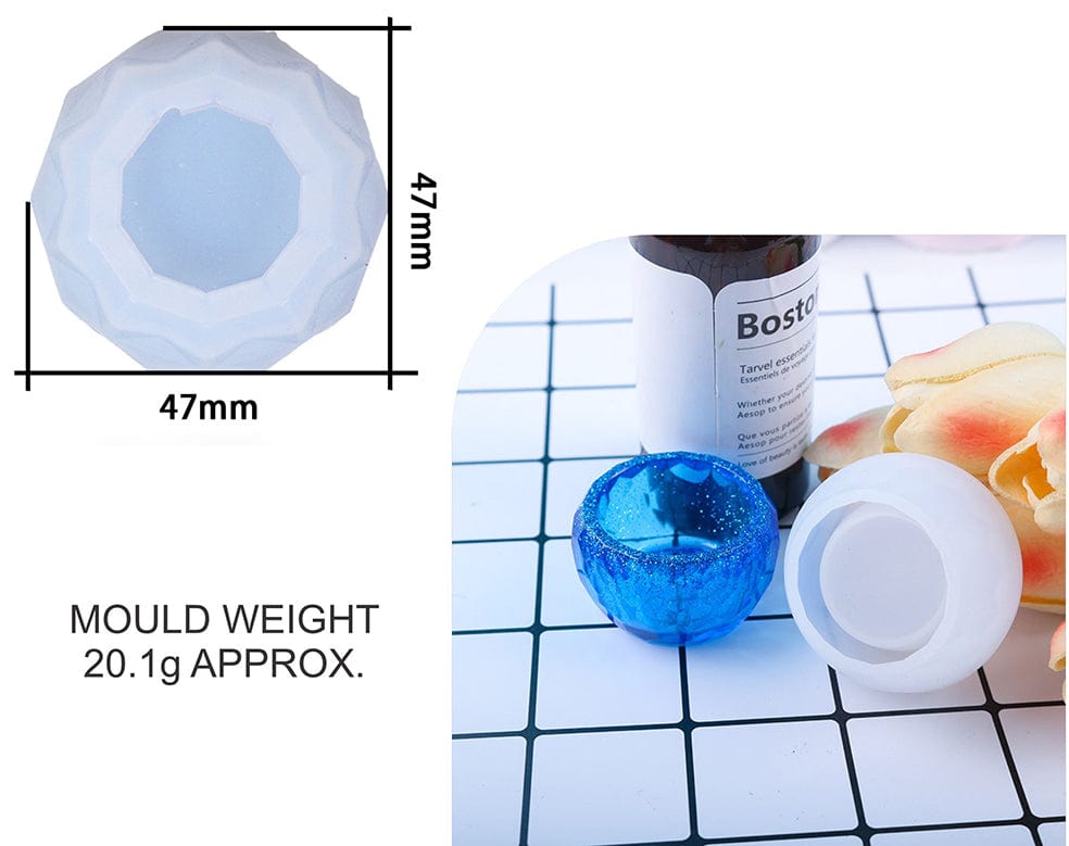 My Store Silicon Mould DIAMOND SHAPED BOWL MOULD