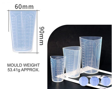 My Store Silicon Mould PREMIUM QUALITY TRIANGULAR 100ML SILICON MEASURING CUP