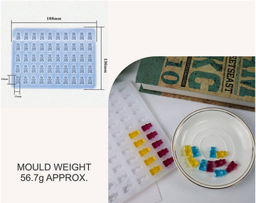 My Store Silicon Mould 50 CAVITY BEAR MOULD