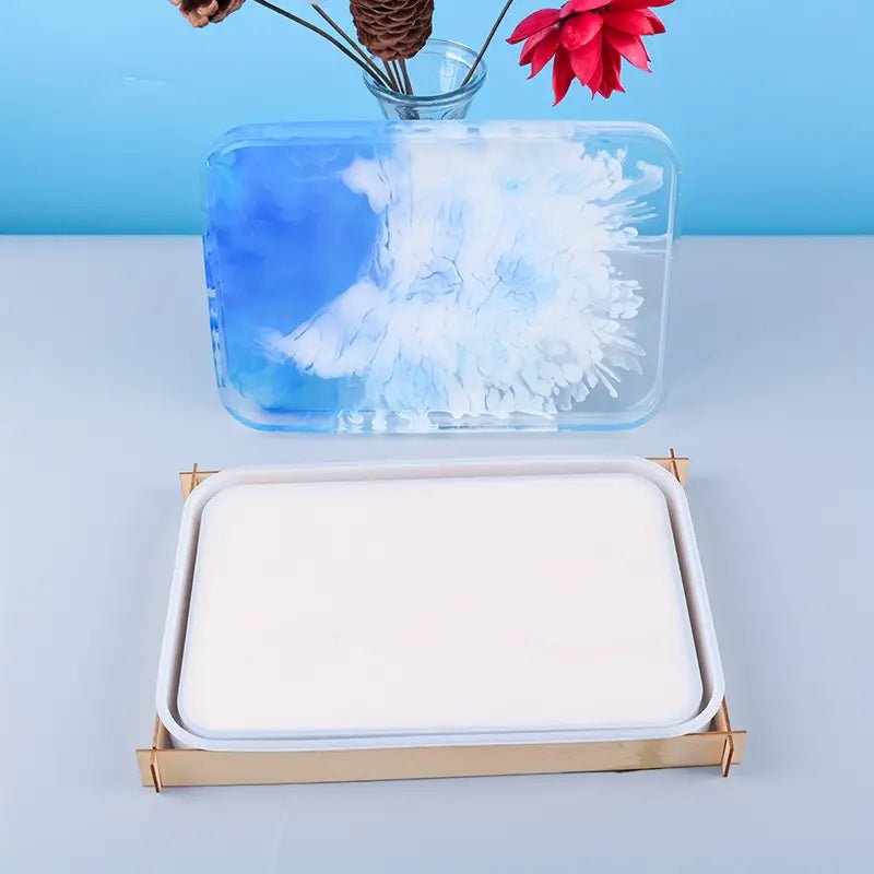 Crafteria RECTANGLE PLATE WITH FRAME MOULD