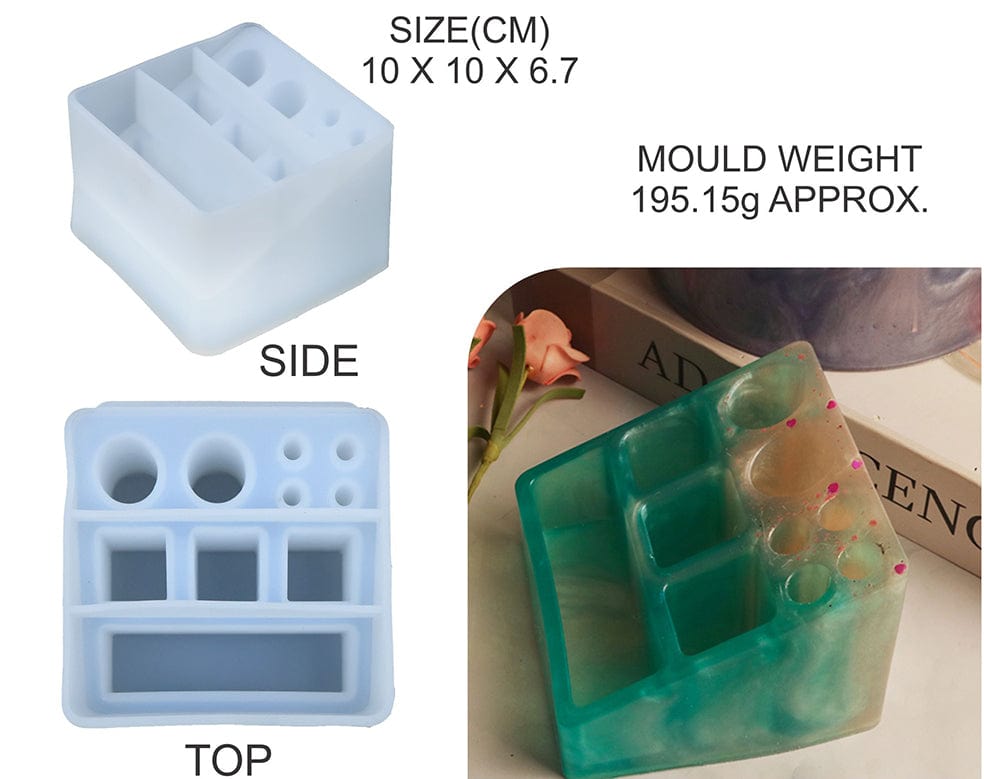 My Store Silicon Mould SQUARE LIPSTICK STAND STORAGE BOX MOULD