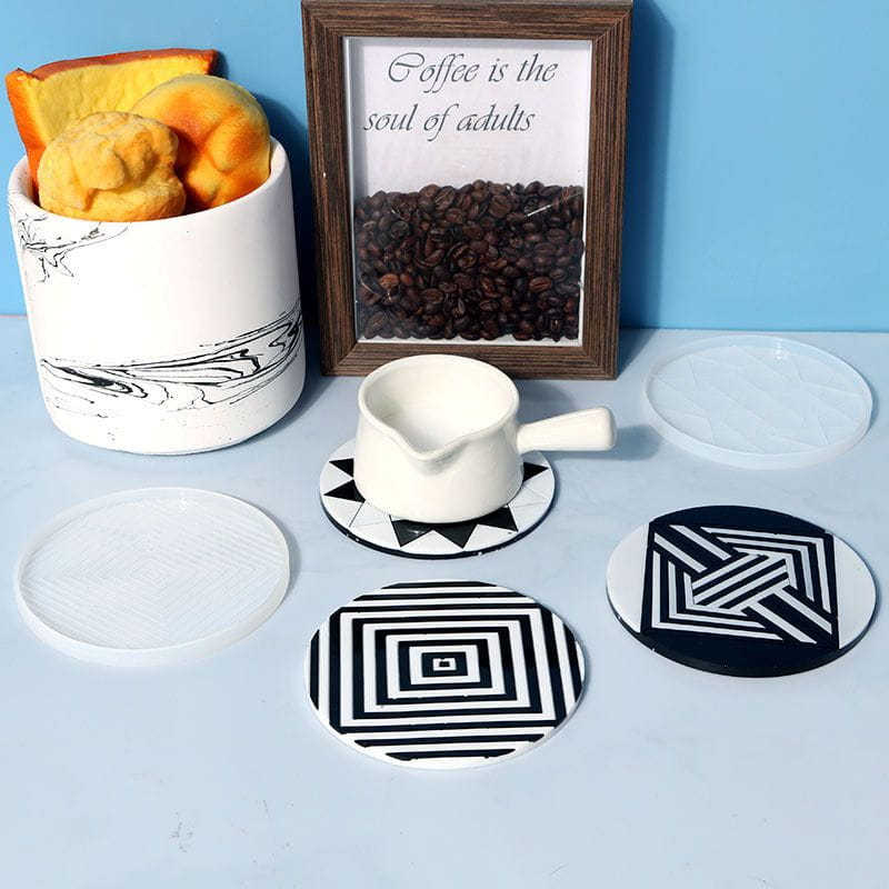 Crafteria GEOMETRICAL DESIGNER COASTER MOULD