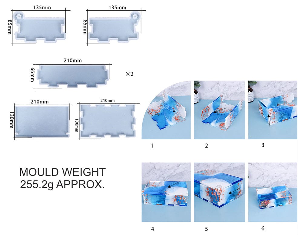 My Store Silicon Mould MULTI PURPOSE STORAGE BOX MOULD