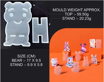 My Store Silicon Mould BEAR MOBILE STAND MOULD