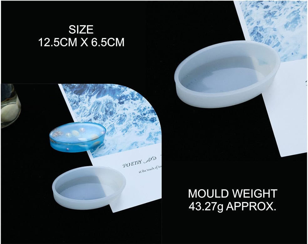 My Store Silicon Mould BIG OVAL DEEP MOULD