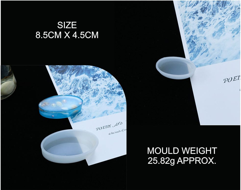 My Store Silicon Mould MEDIUM OVAL DEEP MOULD