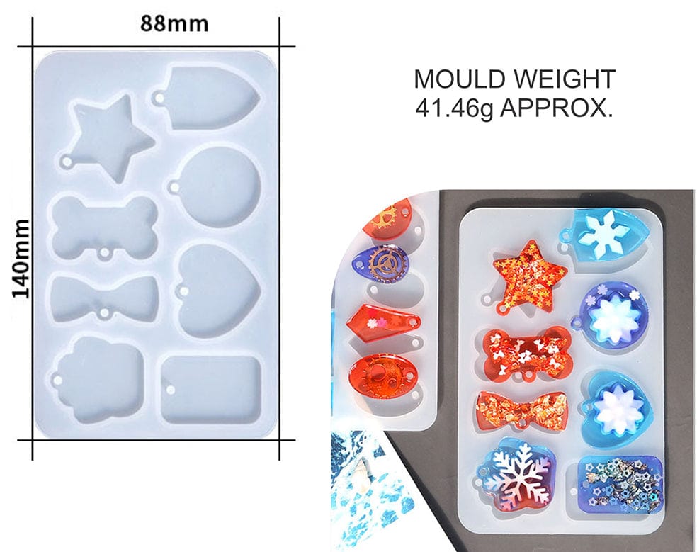 My Store Silicon Mould 8 IN 1 DOG TAG MOULD