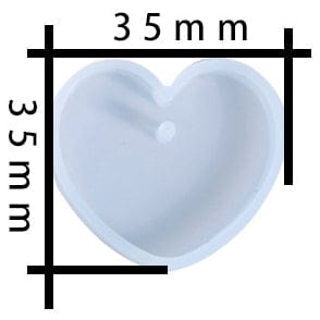 My Store Silicon Mould SMALL HEART KEYCHAIN & PENDANT MOULD