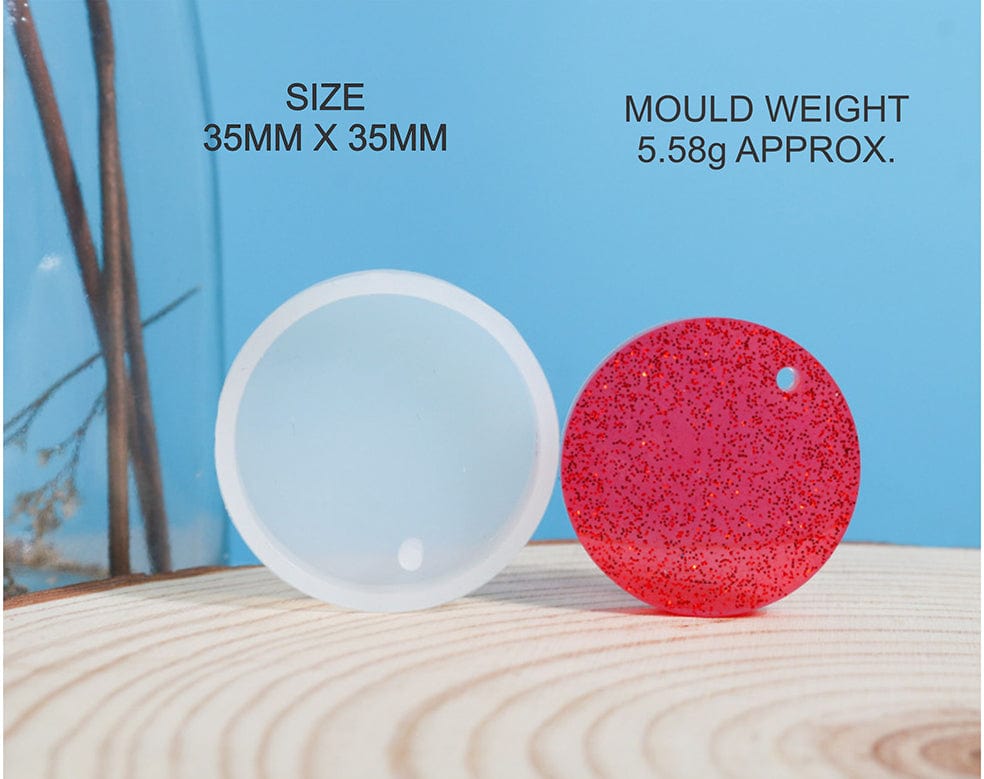 My Store Silicon Mould 35mm ROUND KEYCHAIN & PENDANT MOULD