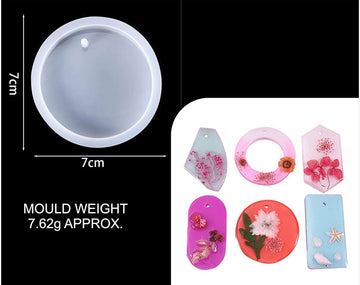 My Store Silicon Mould ROUND PENDANT MOULD