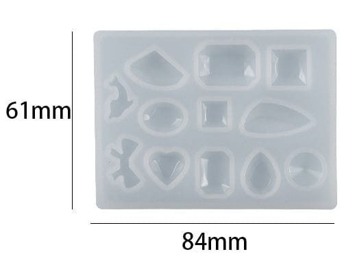 My Store Silicon Mould 12 CAVITY NEW GEM STONE JEWELLERY MOULD