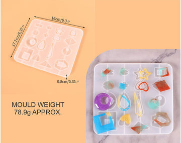 My Store Silicon Mould 16 IN 1 JEWELLERY MOULD