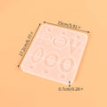 My Store Silicon Mould 12 CAVITY JEWELLERY PENDANT MOULD