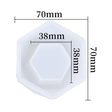 Crafteria Silicon Mould 6-CORNER FLOWER POT & TEA LIGHT CANDLE HOLDER MOULD