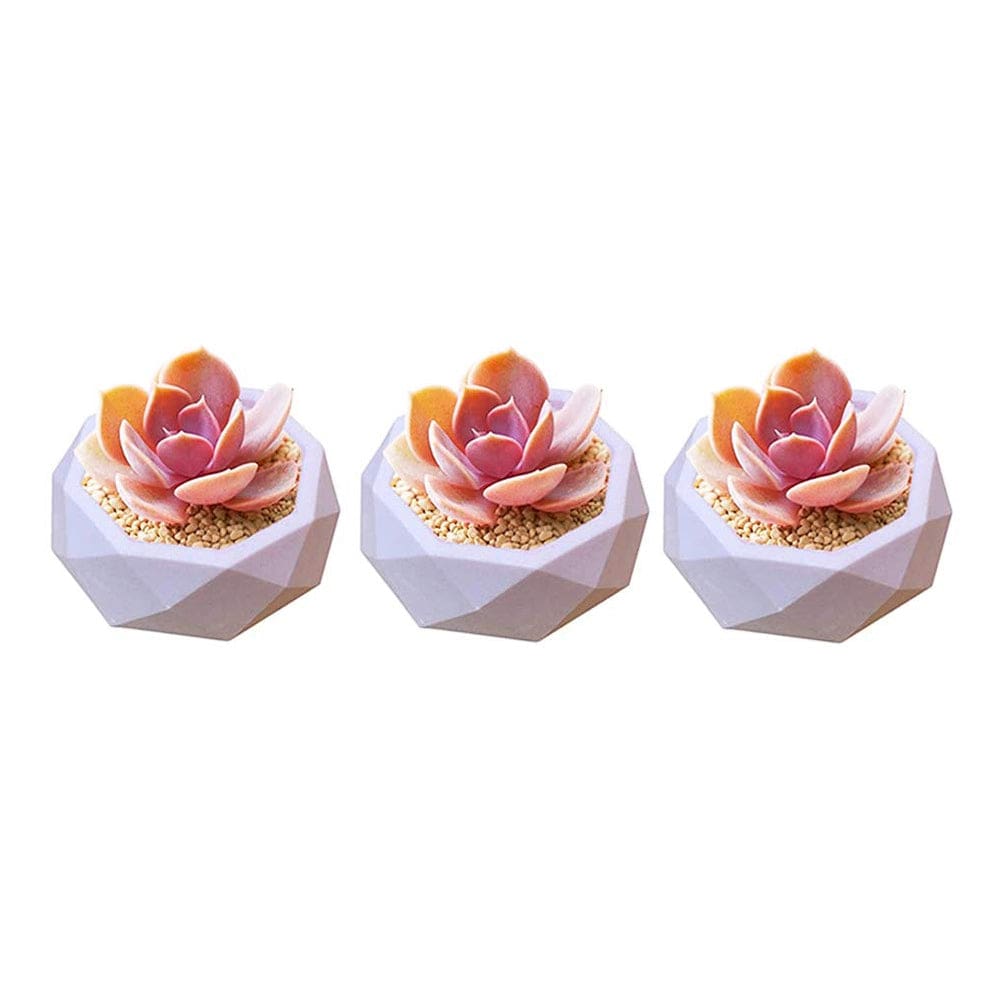 Crafteria Silicon Mould 8-CORNER FLOWER POT & TEA LIGHT CANDLE HOLDER MOULD