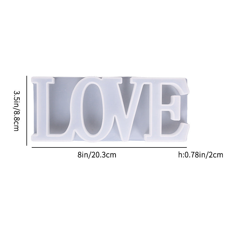 Crafteria Silicon Mould LOVE WORDING MOULD