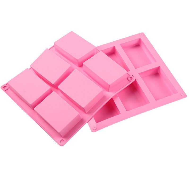 Crafteria Silicon Mould 6 CAVITY RECTANGLE SOAP MOULD