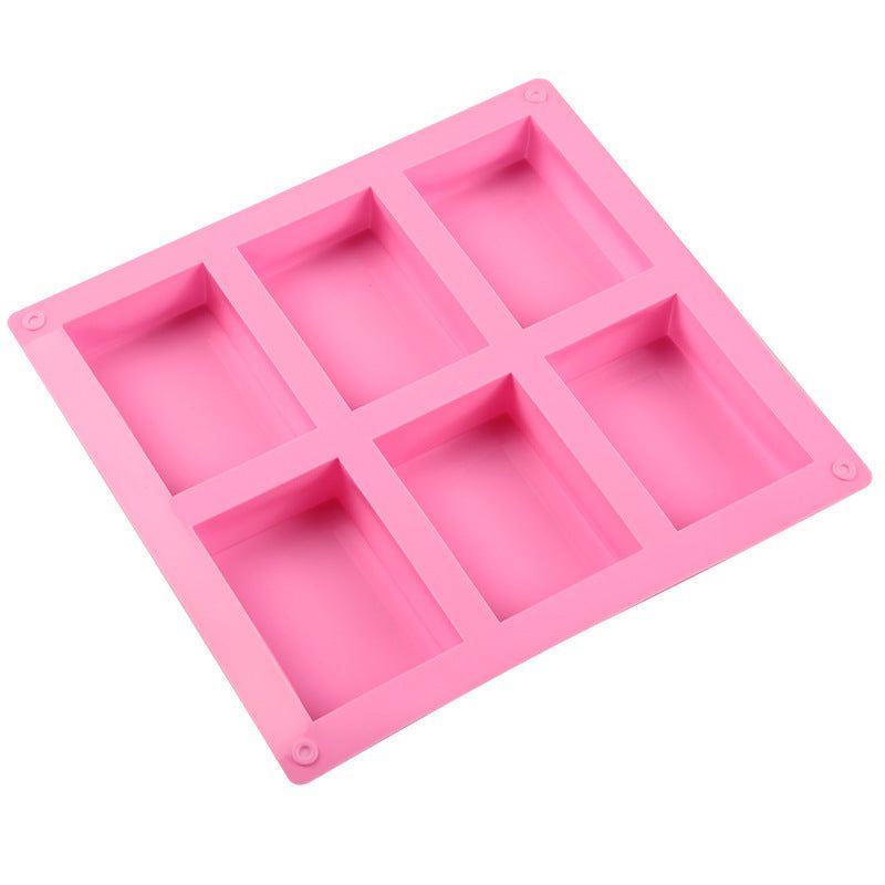 Crafteria Silicon Mould 6 CAVITY RECTANGLE SOAP MOULD