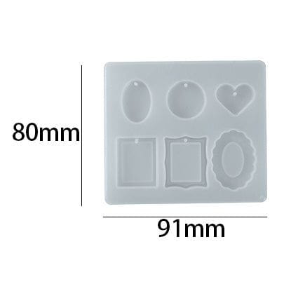 My Store Silicon Mould 6 IN 1 PENDANT MOULD