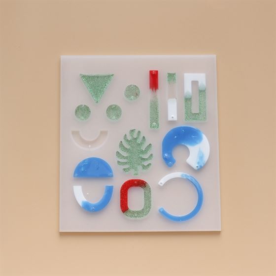 My Store Silicon Mould 13PC PENDANT & KEYCHAIN MOULD