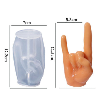 My Store Silicon Mould ROCK GESTURE MOULD